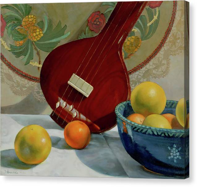 Still Life With Tambura  - Canvas Print