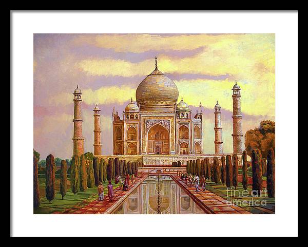 Taj Mahal - Framed Print