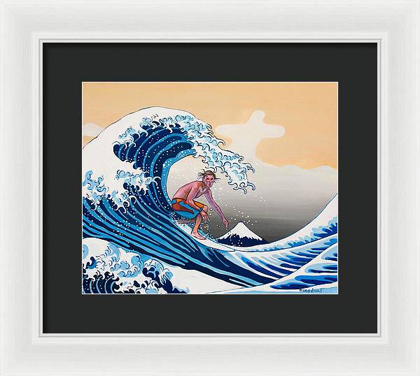 The great wave Amadeus series - Framed Print