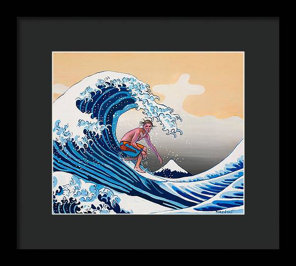 The great wave Amadeus series - Framed Print