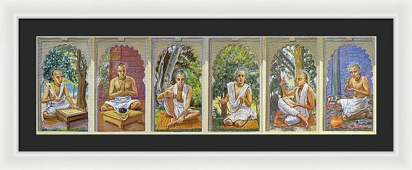 The Six Goswamis - Framed Print