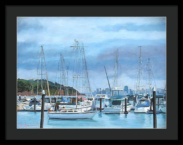 Tiburon Pier - Framed Print