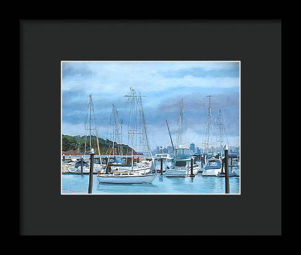 Tiburon Pier - Framed Print