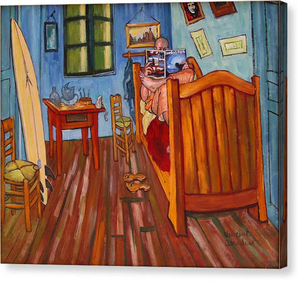 Vincents bedroom in Arles for surfers-Amadeus series - Canvas Print