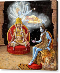 Vishnu, Shiva, and Brahma - Canvas Print