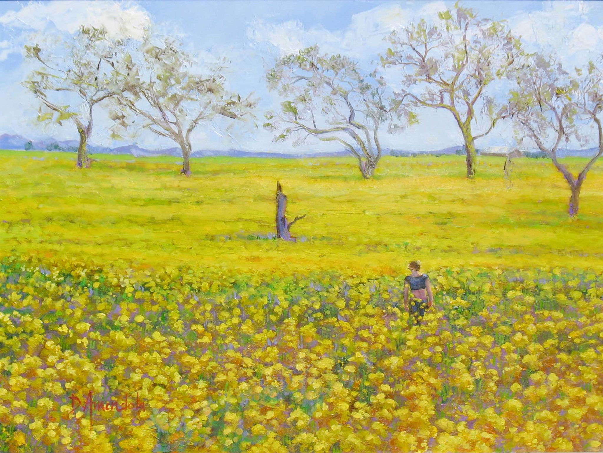 Walking In The Mustard Field